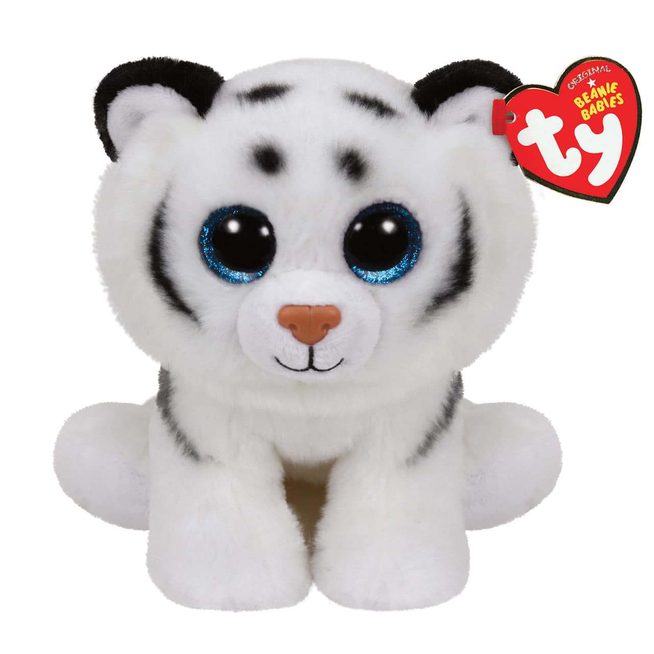 Tundra le tigre blanc Beanie Babies de Ty, taille moyenne
